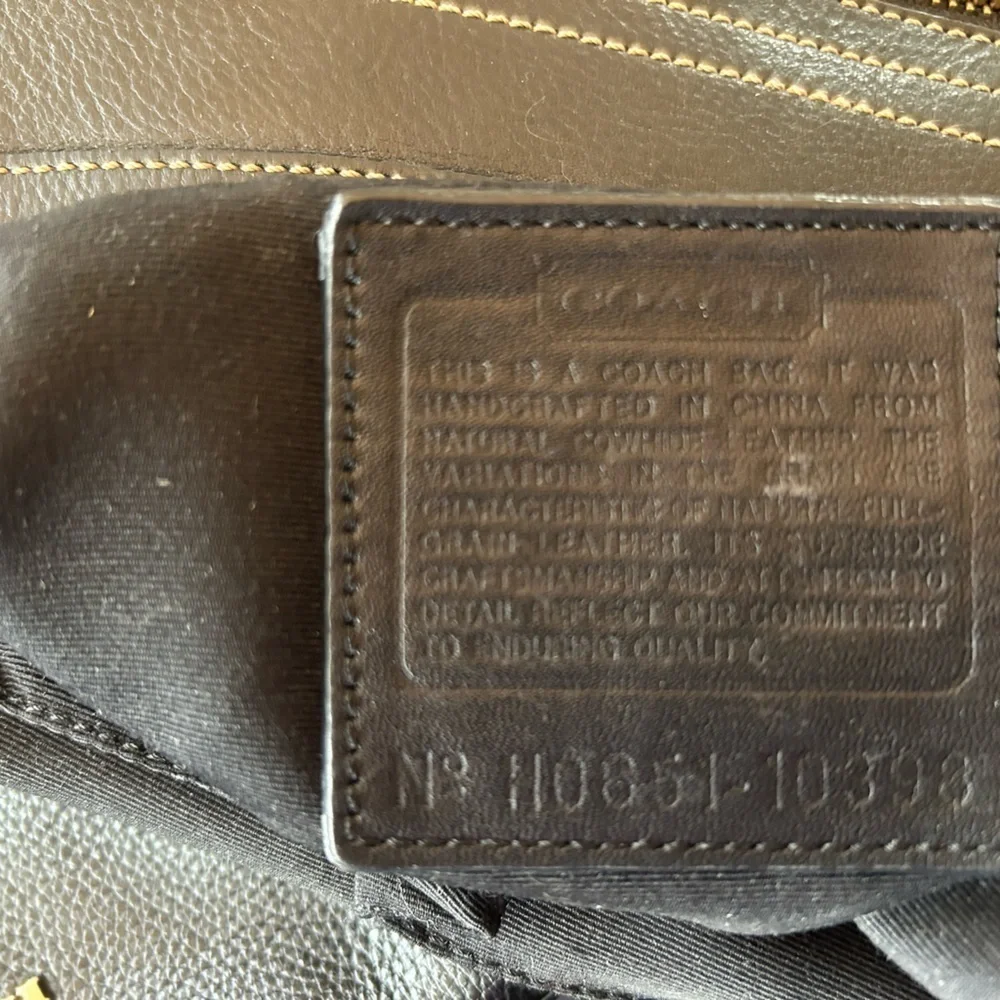 Coach Bleecker Slim Duffle Black Pebbled Leather Crossbody Shoulder Bag